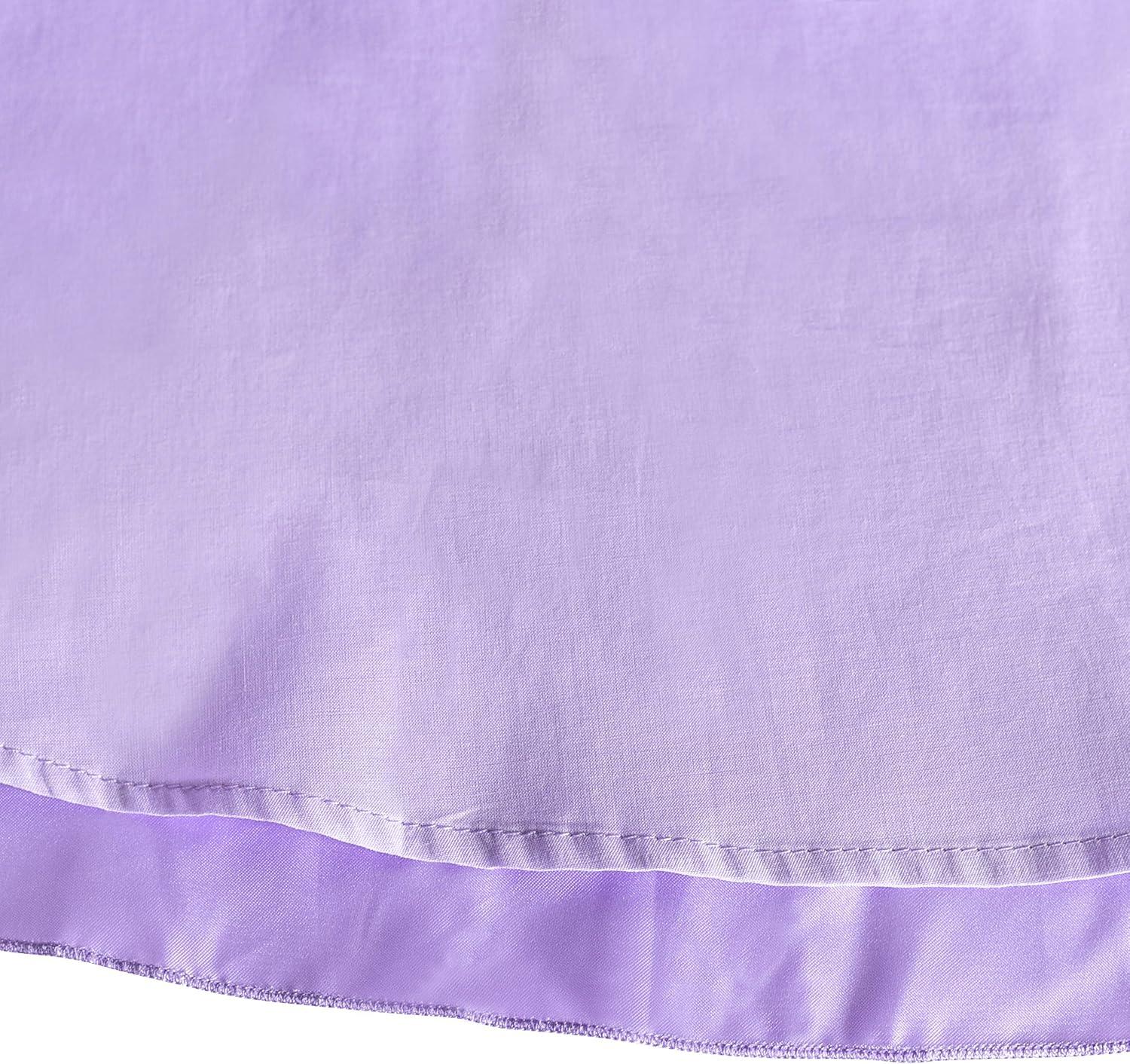 imageSunny Fashion Girls Dress Purple Off Shoulder HiLow Skirt Bridesmaid Size 714Purple