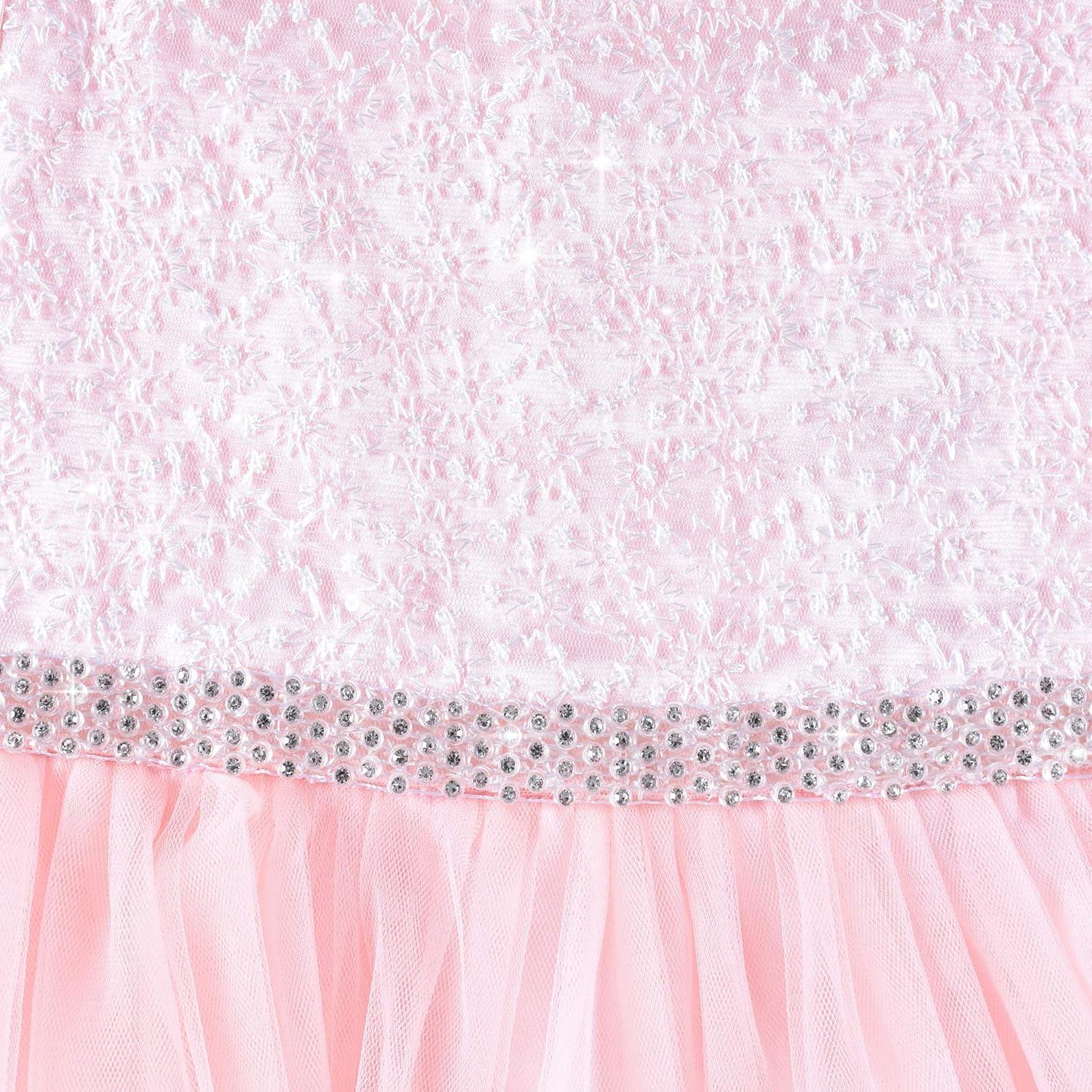 imageSunny Fashion Girls Dress Rhinestone Chiffon Bridesmaid Dance Ball Maxi GownBlush Pink