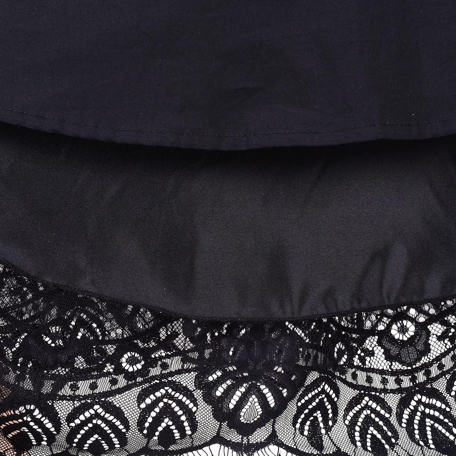 imageSunny Fashion Girls Dress Turquoise Embroidered Halter Dress PartyBlack