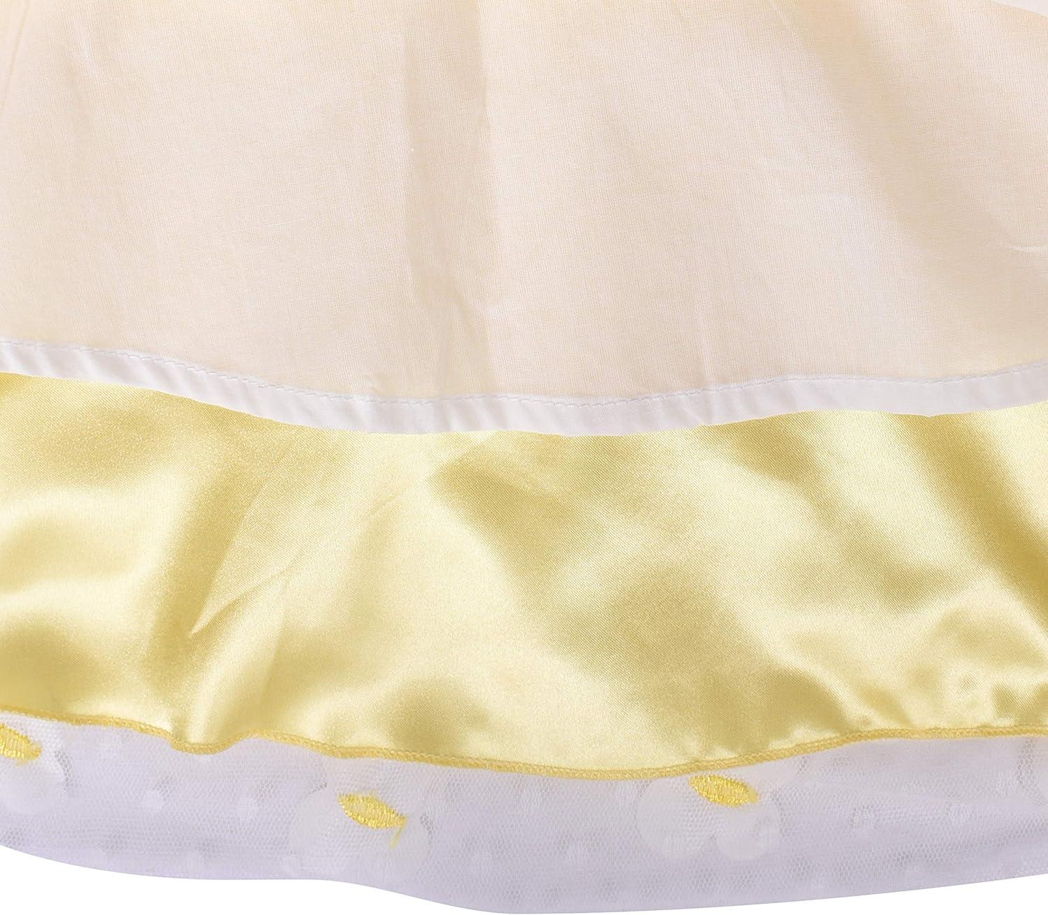 imageSunny Fashion Girls Dress Turquoise Embroidered Halter Dress PartyDark Yellow