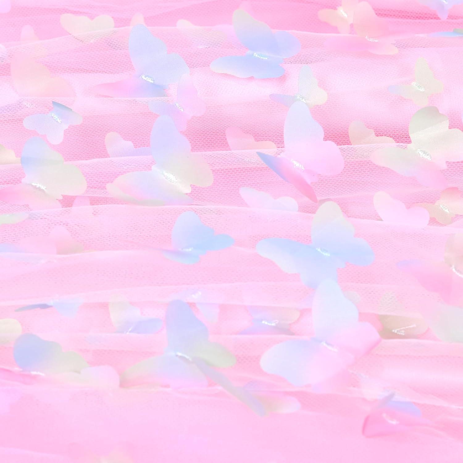 imageSunny Fashion Girls Dress Turquoise Embroidered Halter Dress PartyLight Pink