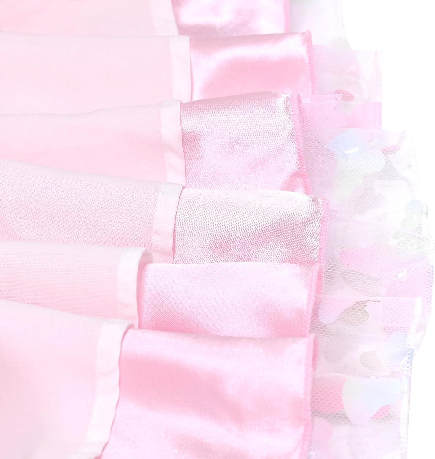 imageSunny Fashion Girls Dress Turquoise Embroidered Halter Dress PartyLight Pink