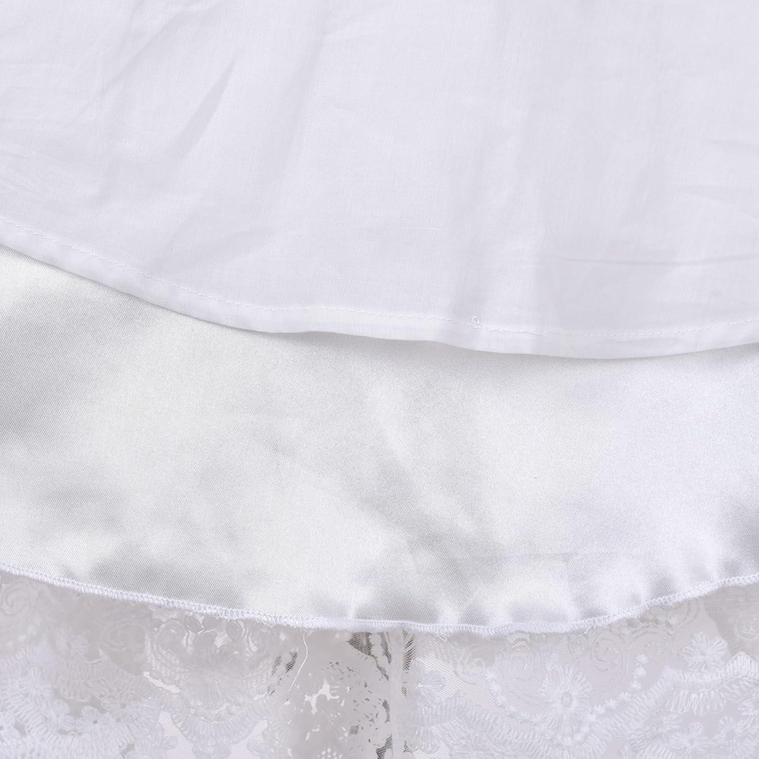 imageSunny Fashion Girls Dress Turquoise Embroidered Halter Dress PartyWhite