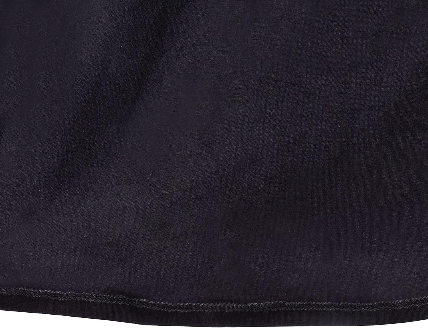 imageSunny Fashion Girls Dress White Collar Long Sleeve Daily Cozy Cotton Casual Dress Size 510Black