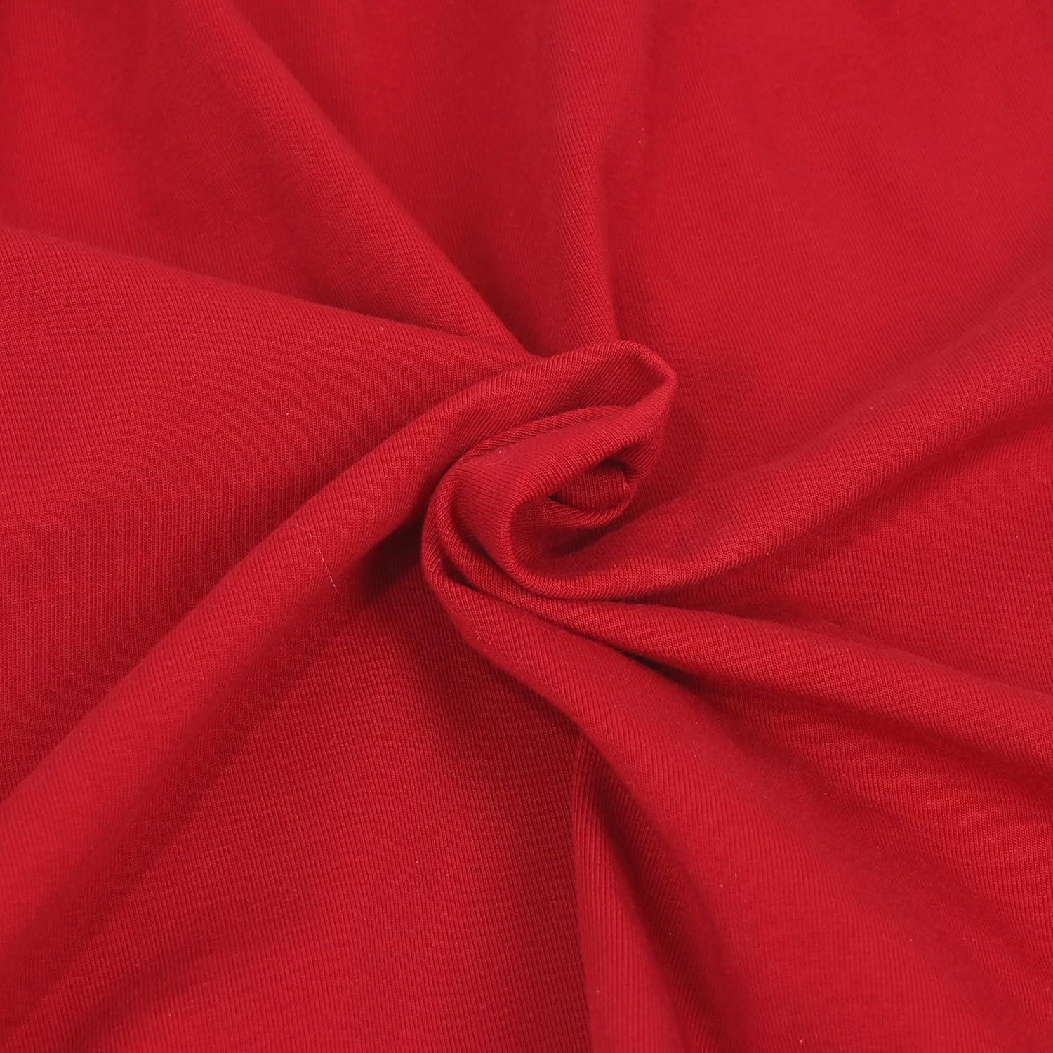 imageSunny Fashion Girls Dress White Collar Long Sleeve Daily Cozy Cotton Casual Dress Size 510Dark Red