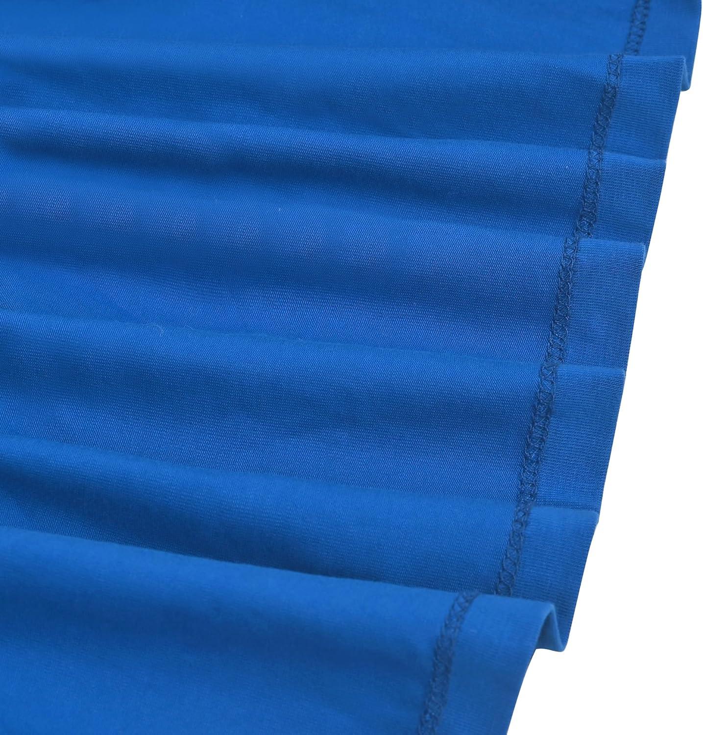 imageSunny Fashion Girls Dress White Collar Long Sleeve Daily Cozy Cotton Casual Dress Size 510Navy Blue