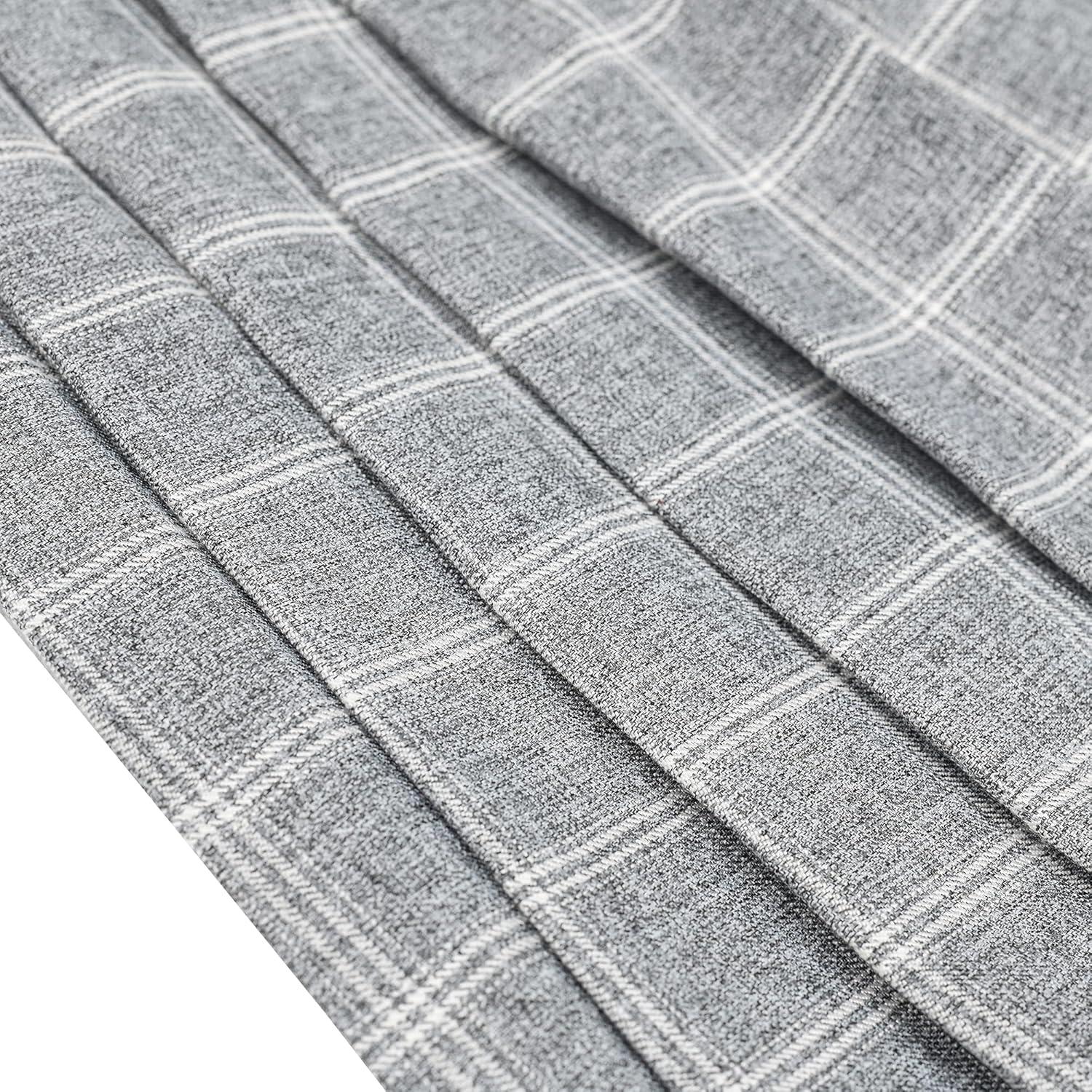 imageSunny Fashion Girls Skirt Beige Pleated Bow Tie Back School Uniform Size 614Gray Plaid