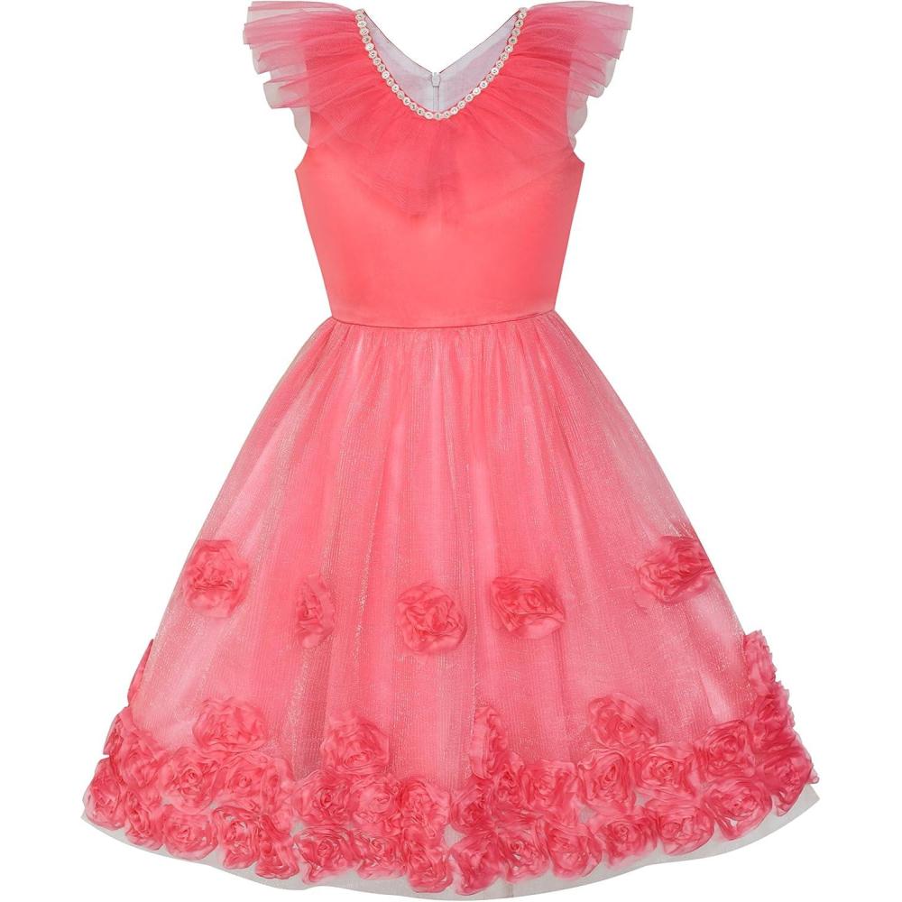 imageSunny Fashion Flower Girls Dress Party Wedding Bridesmaid Dress