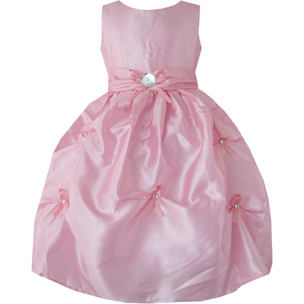 imageSunny Fashion Girls Dress Pink Diamond Wedding Pageant Bridesmaid