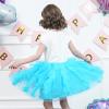 Girls Dress Pink Tutu Unicorn Dancing Tiered Skirt Ballet Birthday Party 3-7(Blue Mermaid)