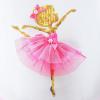 Girls Dress Pink Tutu Unicorn Dancing Tiered Skirt Ballet Birthday Party 3-7(Pink)