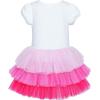 Girls Dress Pink Tutu Unicorn Dancing Tiered Skirt Ballet Birthday Party 3-7(Pink)
