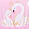 Girls Dress Pink Tutu Unicorn Dancing Tiered Skirt Ballet Birthday Party 3-7(Pink Swan)