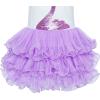 Girls Dress Pink Tutu Unicorn Dancing Tiered Skirt Ballet Birthday Party 3-7(Purple Swan)
