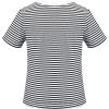 Sunny Fashion 2 Pack Girls T-Shirt Top Tee Solid Striped Basic Cozy Cotton Essential(Blue Black)