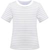 Sunny Fashion 2 Pack Girls T-Shirt Top Tee Solid Striped Basic Cozy Cotton Essential(Grey Blue)
