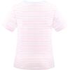 Sunny Fashion 2 Pack Girls T-Shirt Top Tee Solid Striped Basic Cozy Cotton Essential(Light Pink)