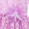 Sunny Fashion Flower Girl Dress Lace Sequin Flare Pink Wedding Party Size 5-12(Purple)
