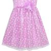 Sunny Fashion Flower Girl Dress Lace Sequin Flare Pink Wedding Party Size 5-12(Purple)