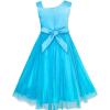 Sunny Fashion Flower Girls Dress Dimensional Flower Wedding Party Pageant