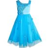 Sunny Fashion Flower Girls Dress Dimensional Flower Wedding Party Pageant