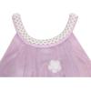 Sunny Fashion Flower Girls Dress Halter Dress Pearl Party Wedding Birthday(Light Purple)