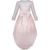 Sunny Fashion Flower Girls Dress Lace Hi-lo Wedding Pageant Communion Size 7-14(Pink)