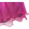 Sunny Fashion Flower Girls Dress Lace Pearl Flowers Pageant Wedding Tulle(Magenta Color)