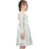 Sunny Fashion Flower Girls Dress Lace Square Party Pageant Wedding Vintage Formal(Light Green)