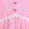 Sunny Fashion Flower Girls Dress Lace Square Party Pageant Wedding Vintage Formal(Light Pink)