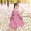 Sunny Fashion Flower Girls Dress Lace Square Party Pageant Wedding Vintage Formal(Pink Lace)