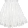 Sunny Fashion Flower Girls Dress Off White Lace Wedding Pageant Party Size 5-10(White)