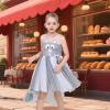 Sunny Fashion Flower Girls Dress Unicorn Rainbow Pageant Princess Party(Grey Mouse)