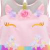 Sunny Fashion Flower Girls Dress Unicorn Rainbow Pageant Princess Party(Multicolor Unicorn)