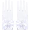 Sunny Fashion Flower Girls Dress White Tea Party Gloves Princess Dress Size 4-12(Purple Set)