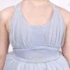 Sunny Fashion Flower Girls Dress White Wedding Pageant Bridesmaid Gown Size 3-10(Blue Ashes)