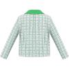 Sunny Fashion Girls Cardigan Button Up Sweater Long Sleeve Warm Casual Knit Jacket(Green Plaid Checks)