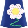 Sunny Fashion Girls Casual Dress Cotton Short Sleeve Swan Embroidered Size 2-6(Blue Flower)