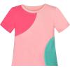 Sunny Fashion Girls Casual Dress Cotton Short Sleeve Swan Embroidered Size 2-6(Coral)