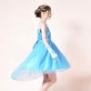 Sunny Fashion Girls Dress Black Hi-Low Magic Wand Princess Crown Dress Up(Blue Snowflake Set)