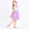 Sunny Fashion Girls Dress Cape Cloak Dress Purple Wedding Size 5-12(Purple)