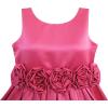 Sunny Fashion Girls Dress Champagne Shinning Wedding Pageant Bridesmaid
