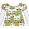 Sunny Fashion Girls Dress Christmas Santa Reindeer 2-in-1 Top Dress Size 2-8