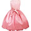 Sunny Fashion Girls Dress Coral Multi-Layers Diamond Pageant Wedding