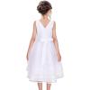 Sunny Fashion Girls Dress Flower Tulle Wedding Bridesmaid Pageant Size 7-14
