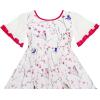 Sunny Fashion Girls Dress Flutter Sleeve Birds Print Princess Size 7-14