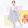 Sunny Fashion Girls Dress Glitter Sequin Wedding Bridesmaid Pageant Size 4-14(Gray)