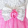 Sunny Fashion Girls Dress Glitter Sequin Wedding Bridesmaid Pageant Size 4-14(Pink)
