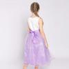 Sunny Fashion Girls Dress Glitter Sequin Wedding Bridesmaid Pageant Size 4-14(Purple)