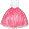 Sunny Fashion Girls Dress Glitter Sequin Wedding Bridesmaid Pageant Size 4-14(Watermelon Red)